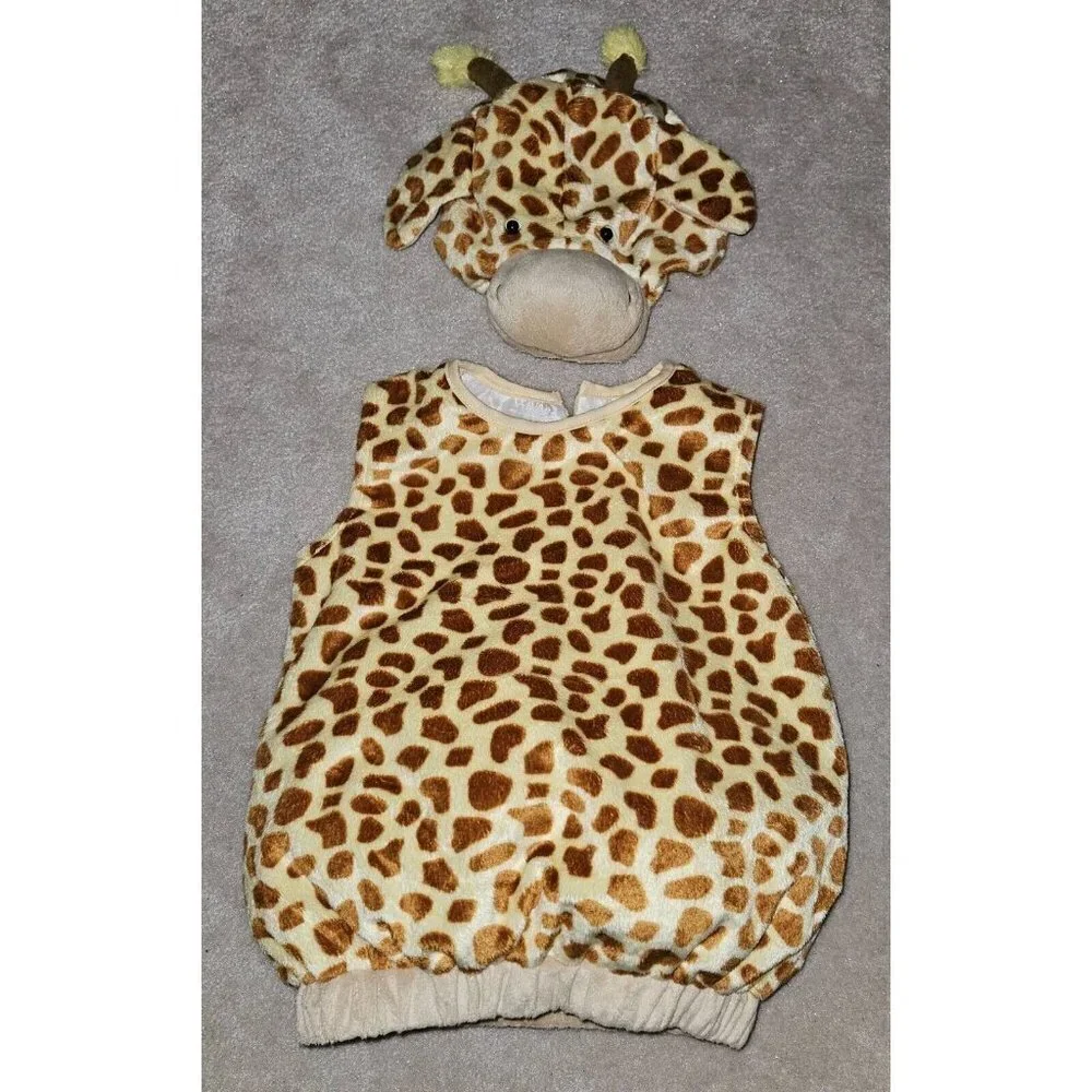 Giraffe Plush Halloween Costume Baby 6-12 Months Target Jumpsuit Headpiece